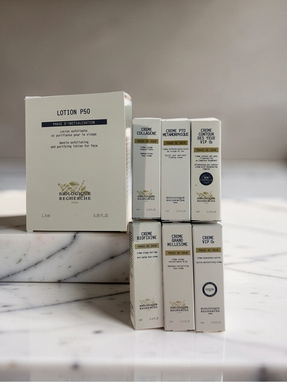 Lotion P50 - White Exfoliating Facial Lotion and creams set